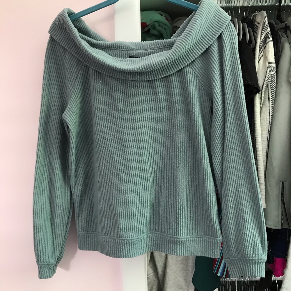 Off the shoulder sweater